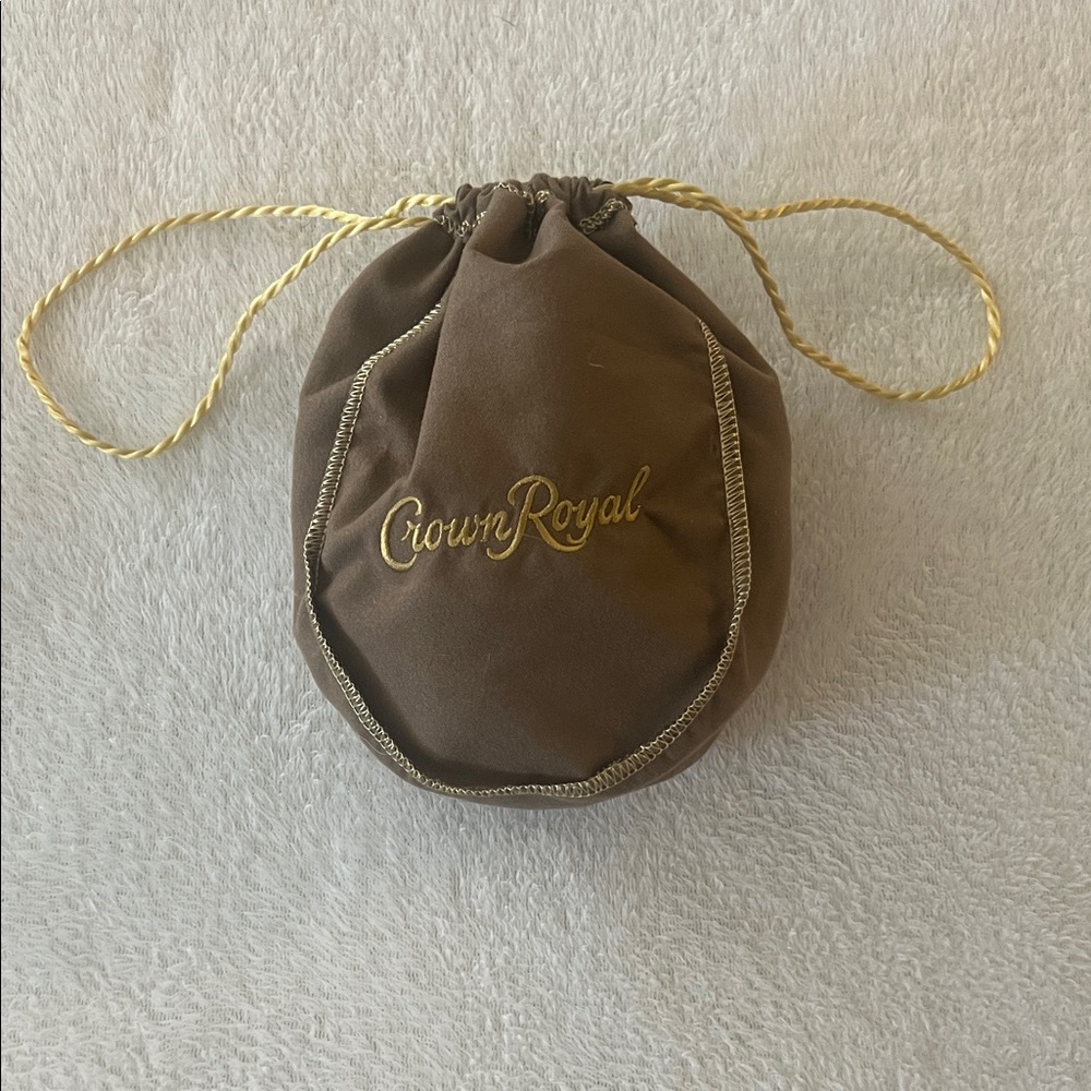 Cronw Royal Brown Drawstring Bag (G)
